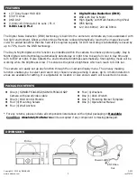 Предварительный просмотр 2 страницы Okina USA SDNVD-F63AI-OSD Operational Manual