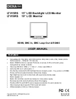 Preview for 1 page of Okina LTV15RS User Manual