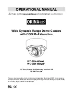 Okina WDSDX-M56AI Operational Manual preview