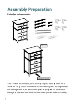 Предварительный просмотр 6 страницы OkiOki Coastal 5 Drawer Dresser Instructional Manual