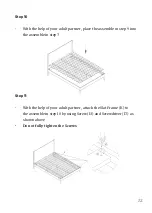 Предварительный просмотр 13 страницы OkiOki Mid-Century Bed Instructional Manual