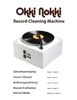 Preview for 1 page of Okki Nokki Record Cleaning Machine Owner'S Manual