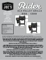 Preview for 1 page of oklahoma joes Rider 1200 Assembly Manual