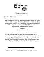 Preview for 2 page of Oklahoma Sound Conversation Instruction Manual