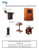 Preview for 5 page of Oklahoma Sound JUMBO PRESENTATION CART PLUS PRC 450 Product Handbook