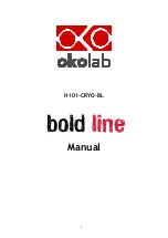 Предварительный просмотр 1 страницы Okolab Bold Line H101-CRYO-BL Manual