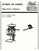 Oktober SL1 Homebrewer Operator'S Manual preview