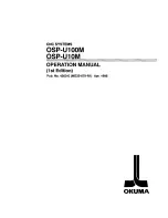 Okuma OSP-U100M Operation Manual preview