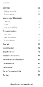 Preview for 3 page of Ola S1 PRO Owner'S Manual