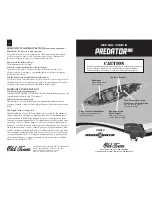 Old Town Canoe Co. Predator XL Owner'S Manual Supplement preview