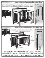 Предварительный просмотр 3 страницы OLD TOWN OAK Castlebury Crib Assembly Instructions