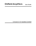 Preview for 1 page of OldfieldAmplifiers Compact 2-12 User Manual