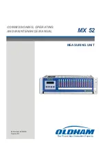 Oldham MX 52 Commissioning, Operating And Maintenance Manual preview