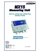 Preview for 1 page of Oldham MX15 Installation And Operating Instructions Manual
