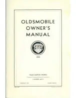 Предварительный просмотр 3 страницы Oldsmobile 1933 Owner'S Manual