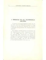 Предварительный просмотр 4 страницы Oldsmobile 1933 Owner'S Manual