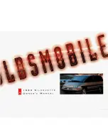 Oldsmobile 1994 Silhouette Owner'S Manual preview