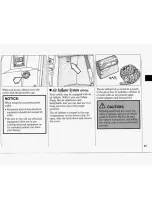 Предварительный просмотр 87 страницы Oldsmobile 1994 Silhouette Owner'S Manual