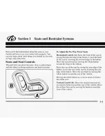 Предварительный просмотр 9 страницы Oldsmobile 1995 Aurora Owner'S Manual