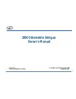 Предварительный просмотр 3 страницы Oldsmobile 2001 intrigue Owner'S Manual