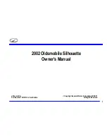 Предварительный просмотр 2 страницы Oldsmobile 2001 Silhouette Owner'S Manual