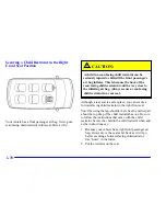 Предварительный просмотр 76 страницы Oldsmobile 2001 Silhouette Owner'S Manual