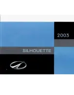 Oldsmobile 2003 Silhouette Owner'S Manual preview