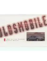 Предварительный просмотр 1 страницы Oldsmobile Cutlass Supreme 1994 Owner'S Manual