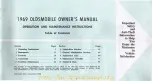 Preview for 3 page of Oldsmobile Ninety-Eight 1969 Owner'S Manual