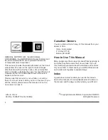 Preview for 2 page of Oldsmobile SILHOUETTE GTK 2004 Owner'S Manual