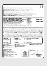 Предварительный просмотр 63 страницы Oleo-Mac OMV 22N Instruction Manual