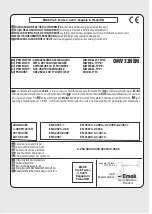 Предварительный просмотр 34 страницы Oleo-Mac OMV 32NEM Instruction Manual