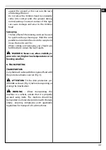 Preview for 17 page of Oleomac BCH 40 Operators Instruction Book