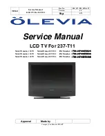 Preview for 1 page of Olevia 237T Service Manual