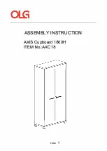 Предварительный просмотр 5 страницы OLG AXIS Caddy Bookcase 993W Installation Manual