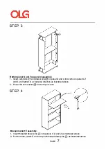 Предварительный просмотр 11 страницы OLG AXIS Caddy Bookcase 993W Installation Manual