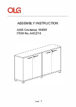 Предварительный просмотр 27 страницы OLG AXIS Caddy Bookcase 993W Installation Manual