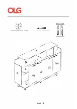 Предварительный просмотр 28 страницы OLG AXIS Caddy Bookcase 993W Installation Manual