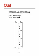 Предварительный просмотр 36 страницы OLG AXIS Caddy Bookcase 993W Installation Manual