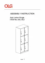 Предварительный просмотр 44 страницы OLG AXIS Caddy Bookcase 993W Installation Manual