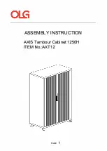 Предварительный просмотр 60 страницы OLG AXIS Caddy Bookcase 993W Installation Manual