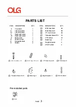 Предварительный просмотр 62 страницы OLG AXIS Caddy Bookcase 993W Installation Manual