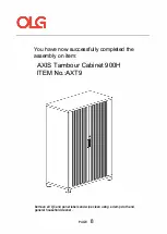 Предварительный просмотр 75 страницы OLG AXIS Caddy Bookcase 993W Installation Manual