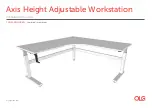 Preview for 1 page of OLG Axis Height Adjustable Workstation HA-90 Installation Manual