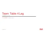 OLG Team Table 4 Leg Installation Manual предпросмотр