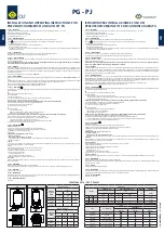 Preview for 1 page of OLI PJ 040 Installation And Operating Instructions