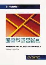 Olicom Ethernet MCA 10/100 Adapter Manual To Operations preview