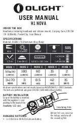 OLIGHT H1 NOVA User Manual preview