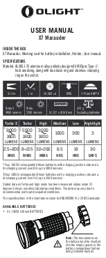 OLIGHT X7 Marauder User Manual preview