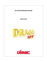 Preview for 1 page of OLIMAC Drago GT User And Maintenance Manual